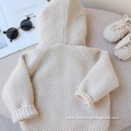 Girls Thickened Lamb Wool Knitted Jacket